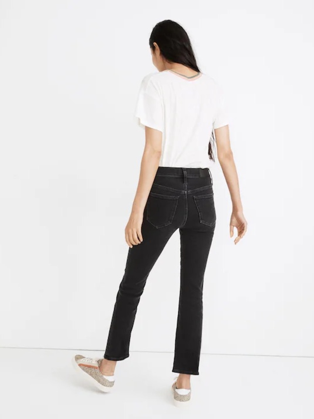 Madewell Classic Dark Gray High-Rise Cali Demi Boot Jeans - Women's 27